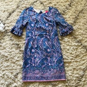 Purple paisley dress NWOT